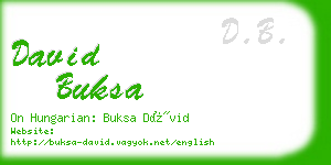 david buksa business card